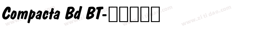 Compacta Bd BT字体转换
